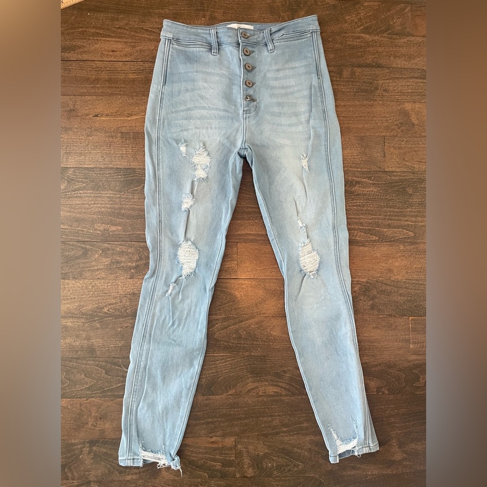 Kancan Harper High Rise Button Fly Skinny Jeans size 9/28